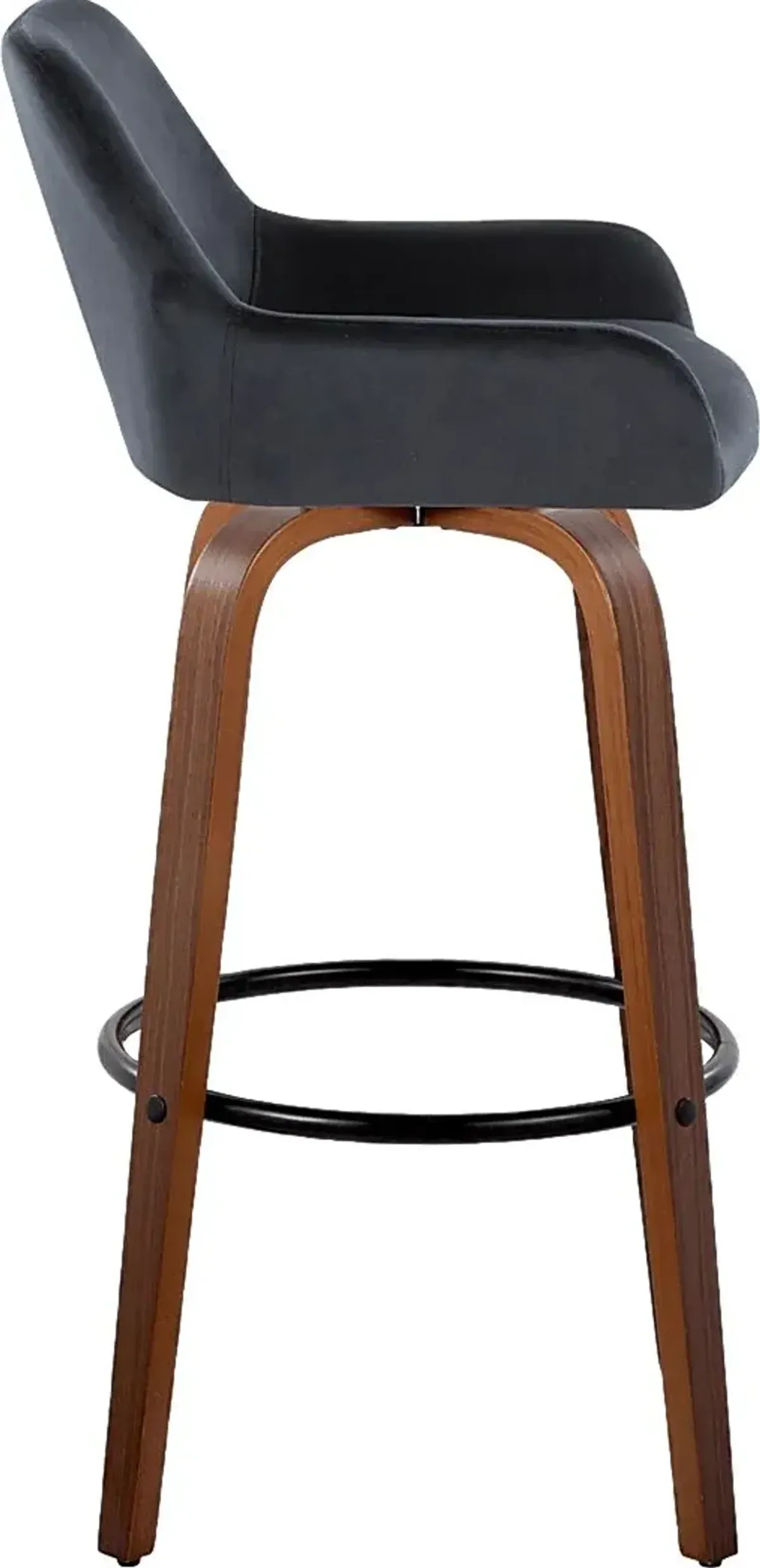 Rimcrest VI Black Swivel Barstool, Set of 2