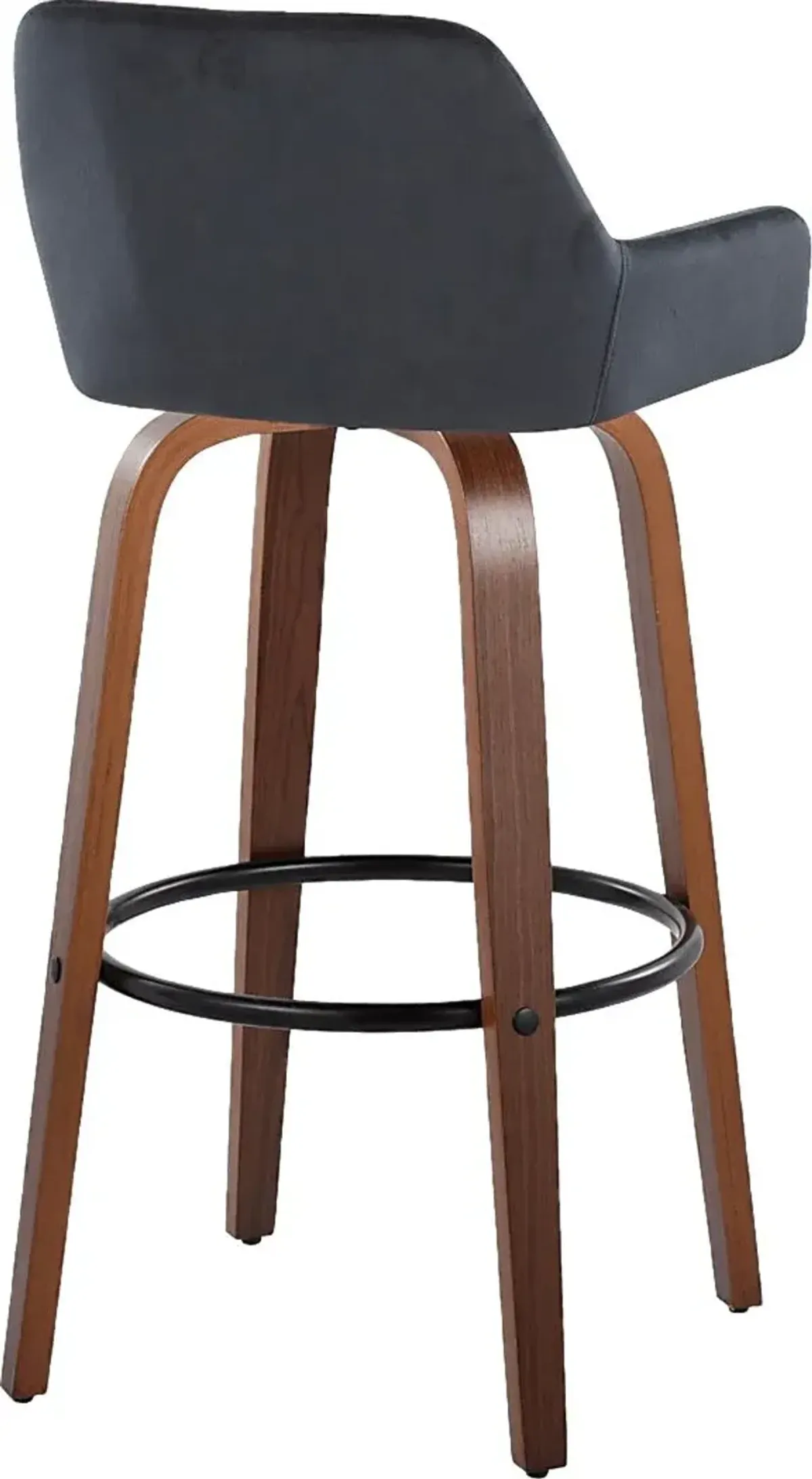 Rimcrest VI Black Swivel Barstool, Set of 2