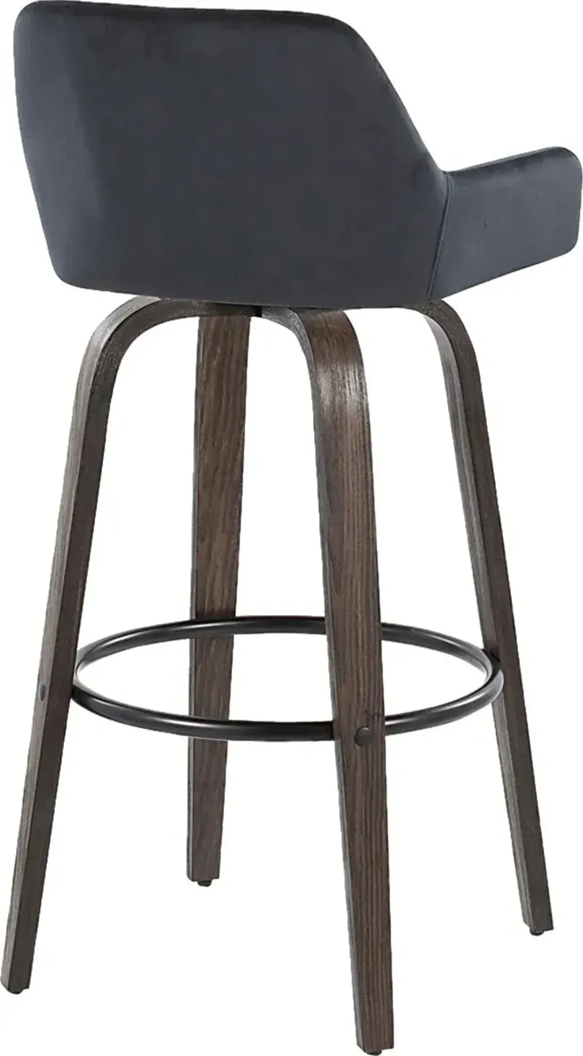 Rimcrest VII Black Swivel Barstool, Set of 2