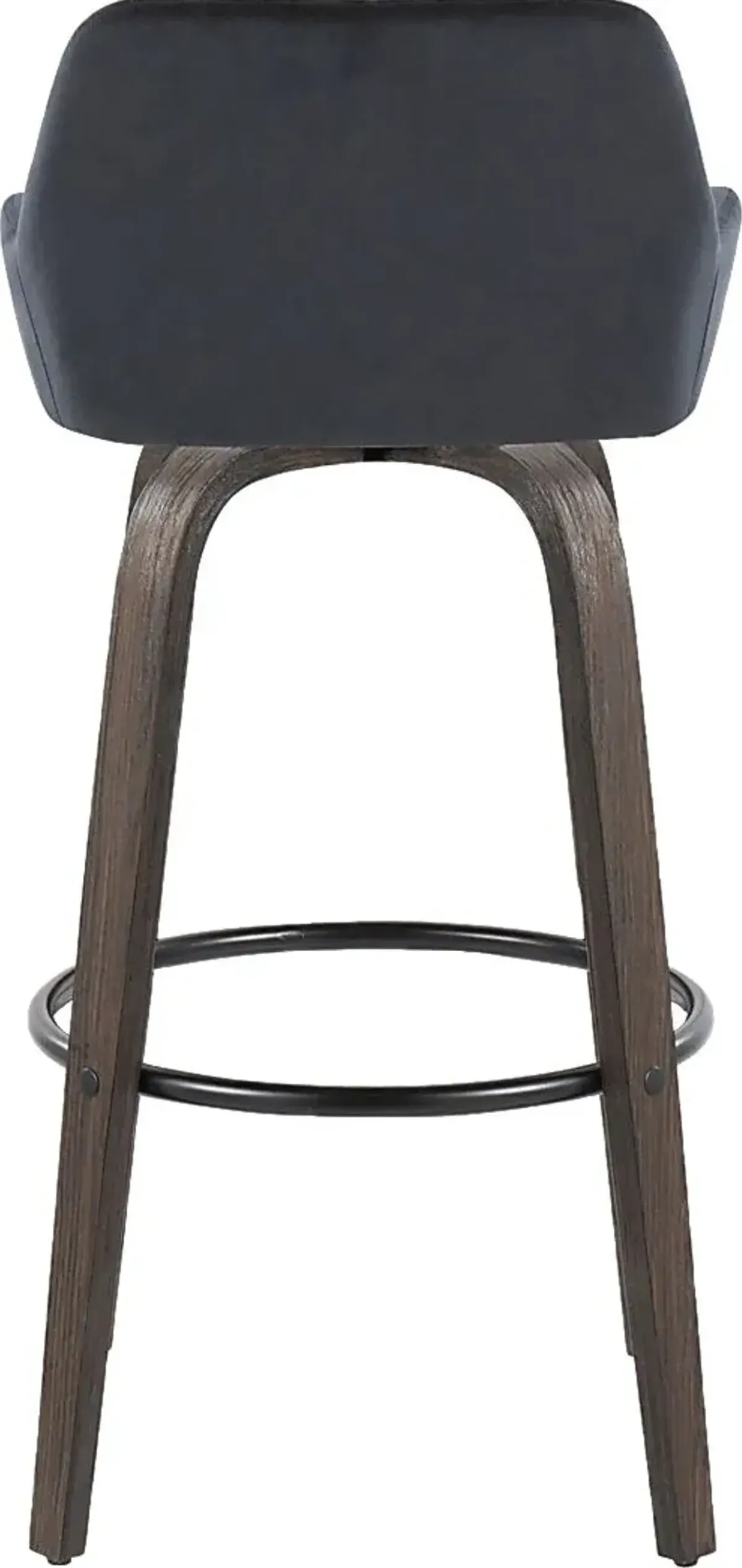 Rimcrest VII Black Swivel Barstool, Set of 2