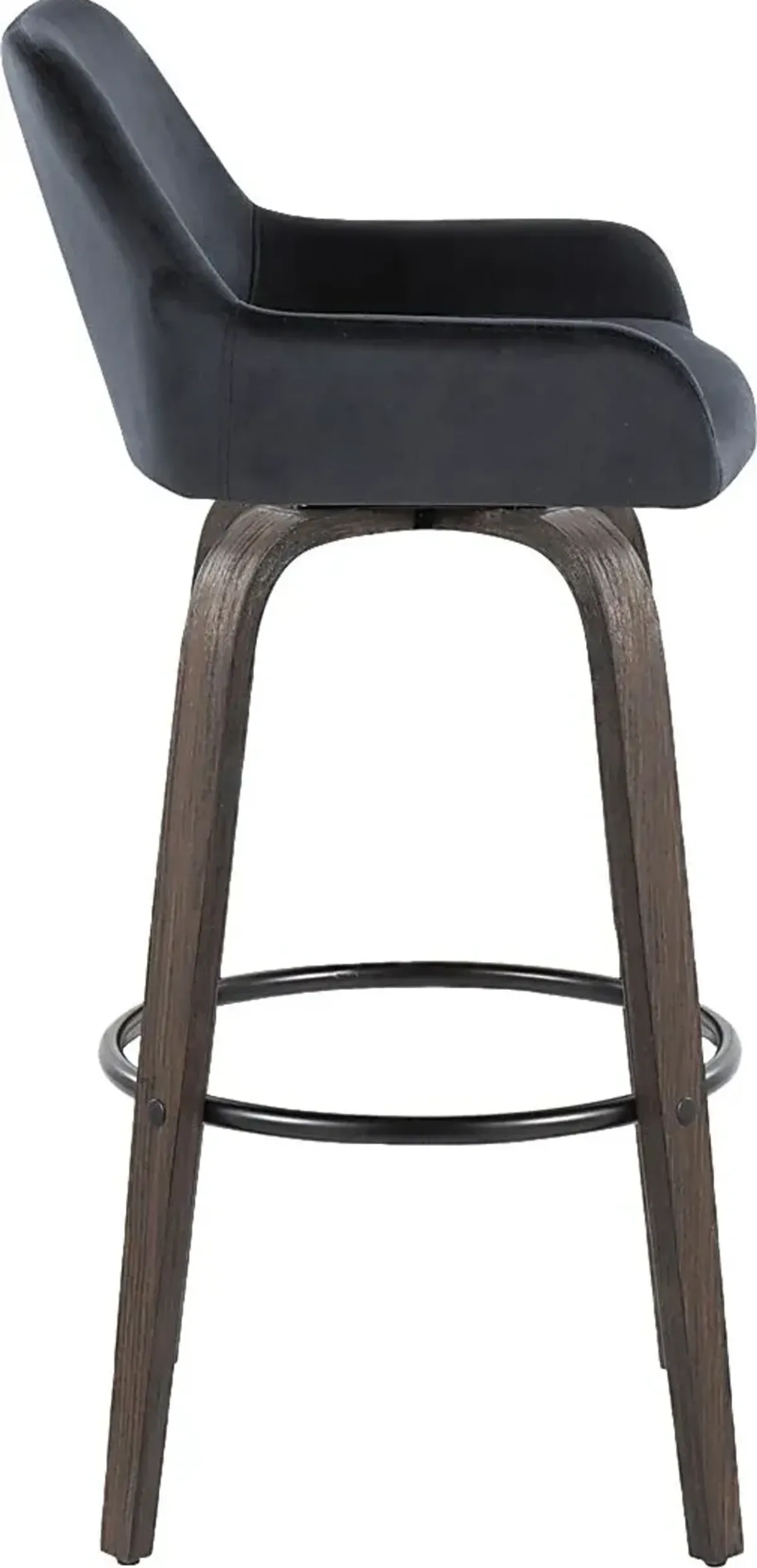 Rimcrest VII Black Swivel Barstool, Set of 2