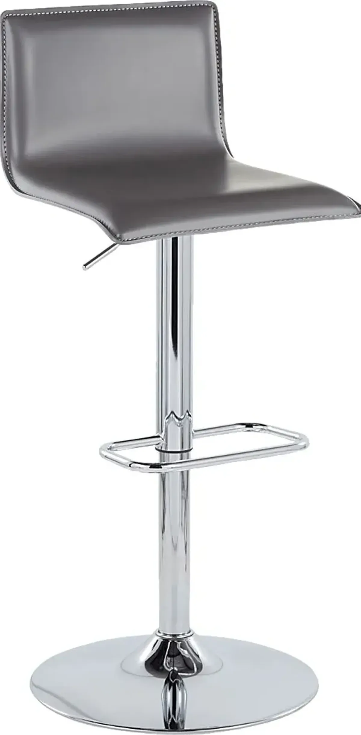 Fassitt III Gray Adjustable Swivel Barstool, Set of 2