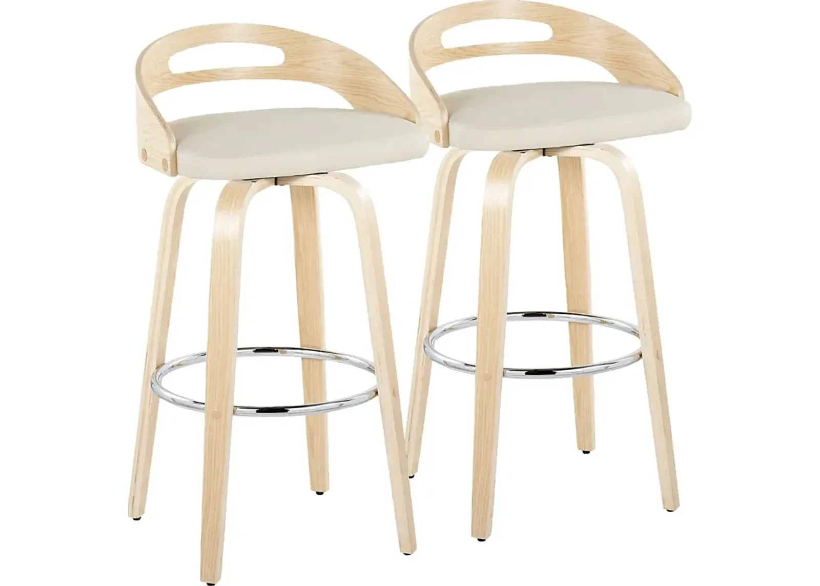 Congreve IV Cream Barstool, Set of 2