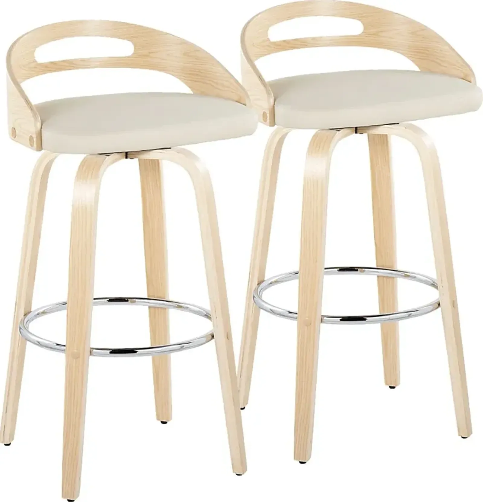 Congreve IV Cream Barstool, Set of 2