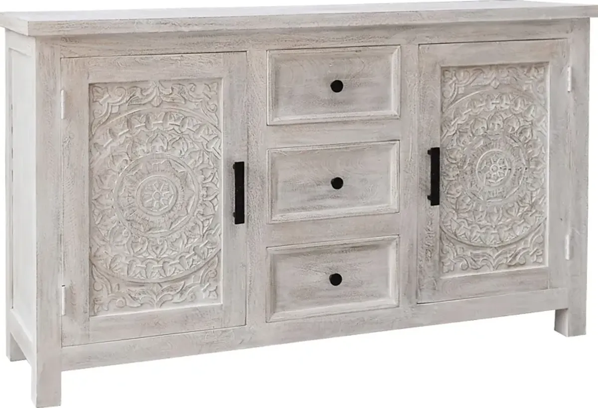 Yelton White Credenza