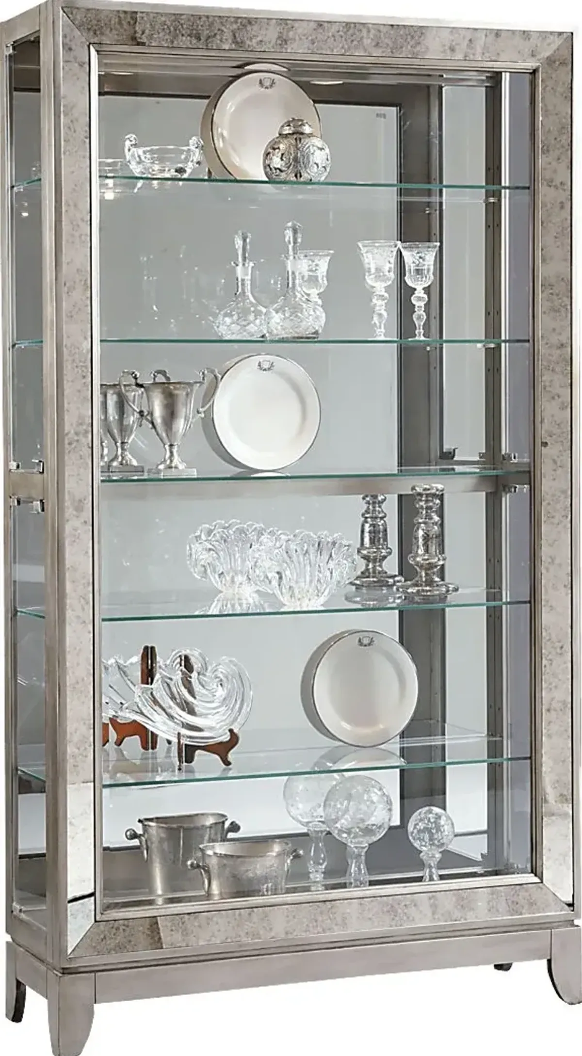 Cannonking Silver Curio Cabinet