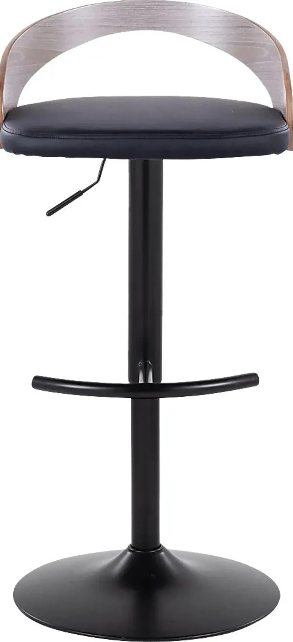 Zykan XVI Black Adjustable Barstool, Set of 2