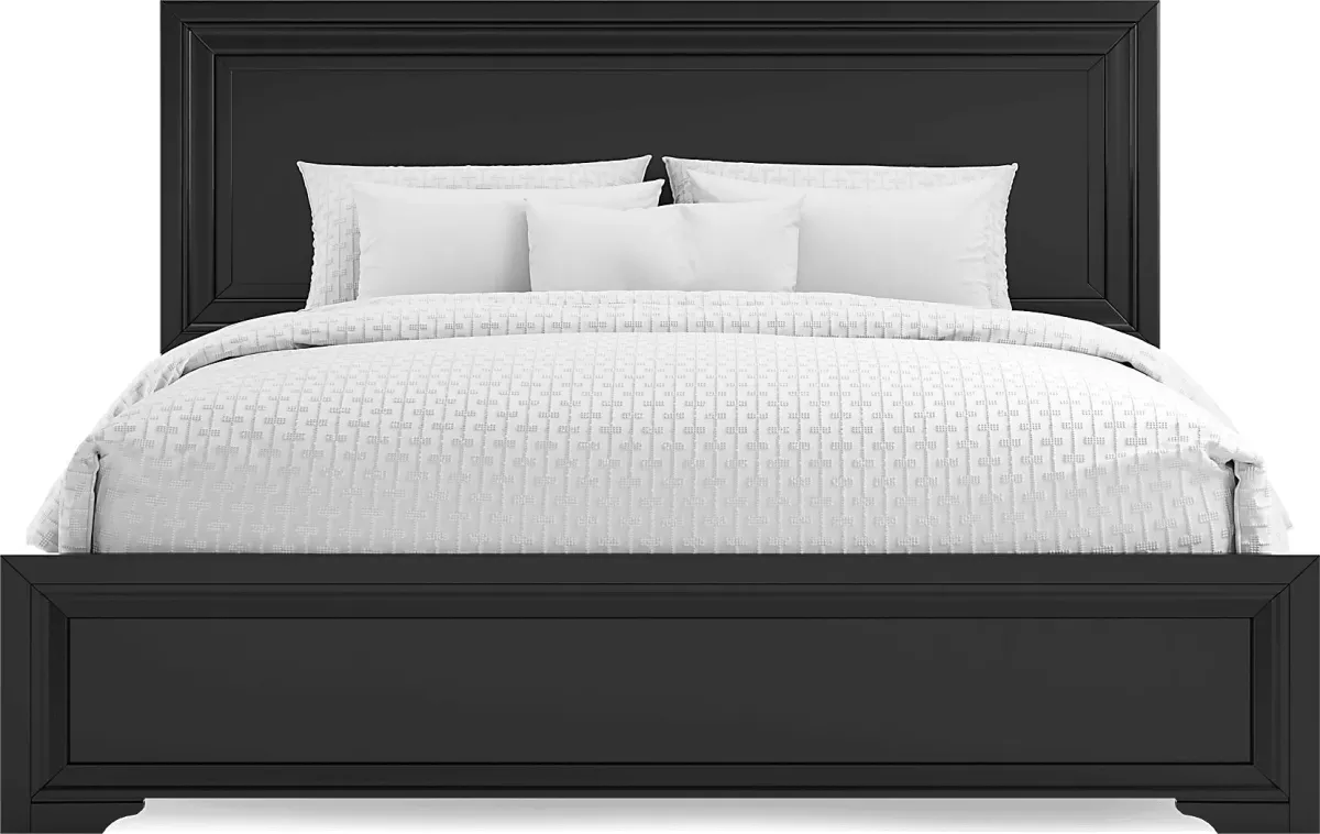 Belcourt Black 5 Pc King Panel Bedroom