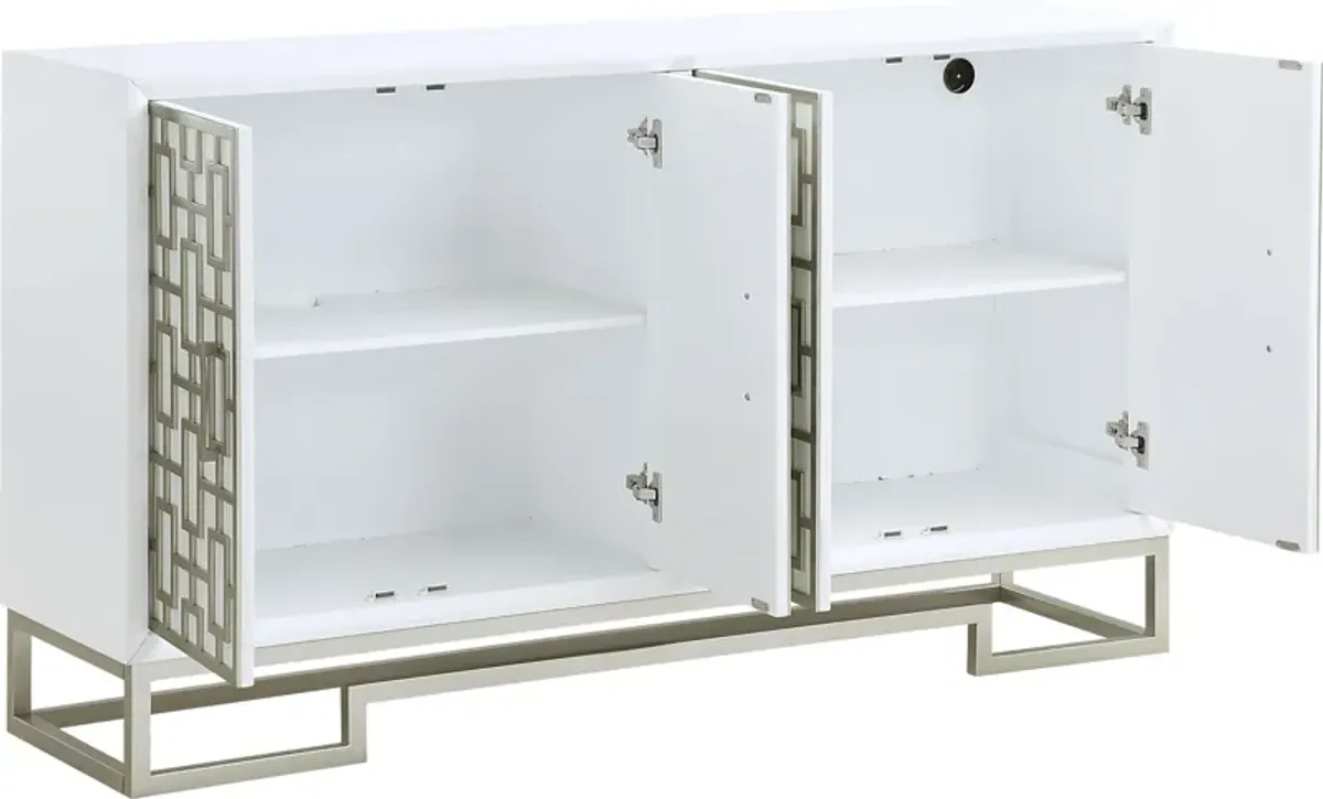Montavesta White Accent Cabinet