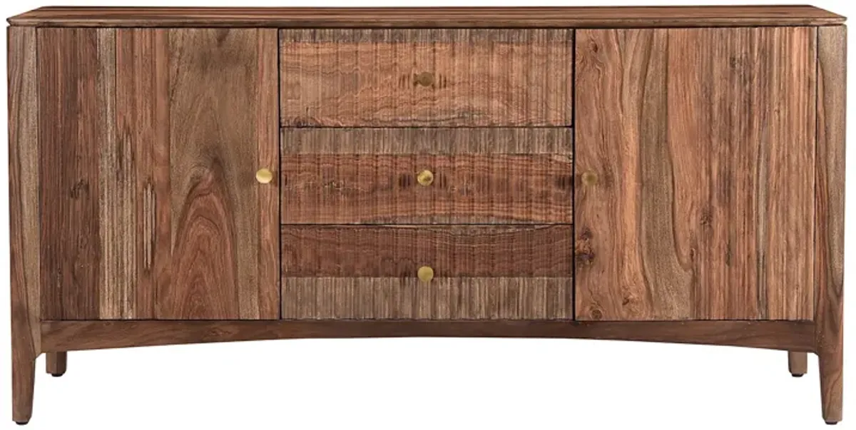 Shaywin Brown 63 in. Credenza