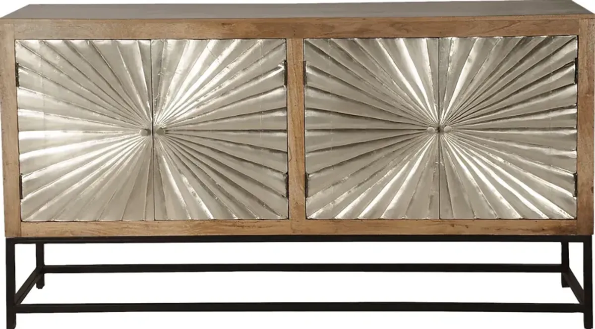 Laderna Brown Accent Cabinet