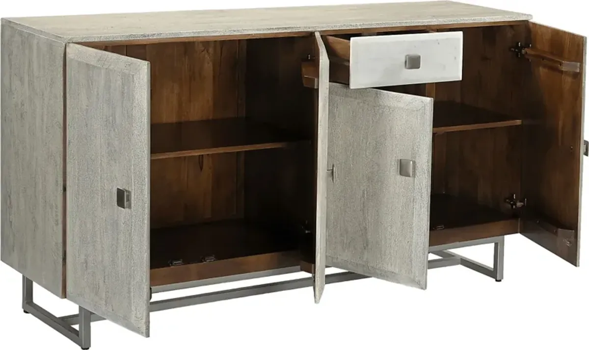 Madeira Gray Credenza