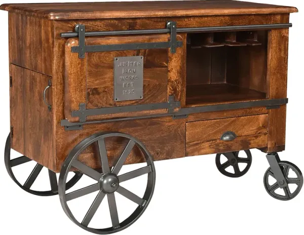 Tallheim Brown Wine Cart