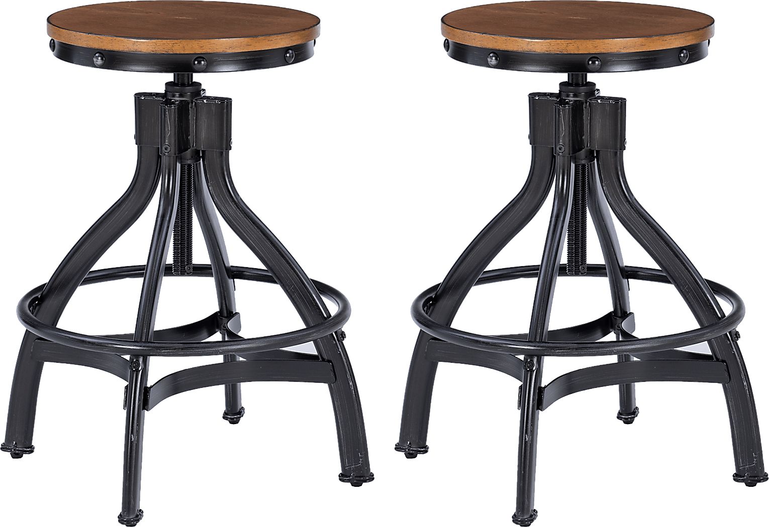 Deleya Brown Barstool, Set of 2