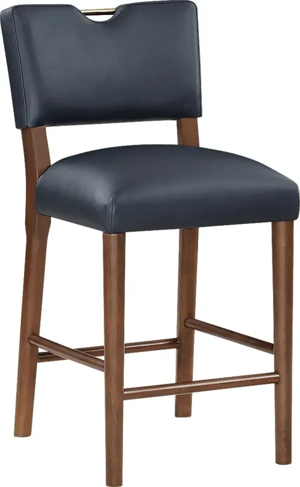 Genest Dark Blue Barstool