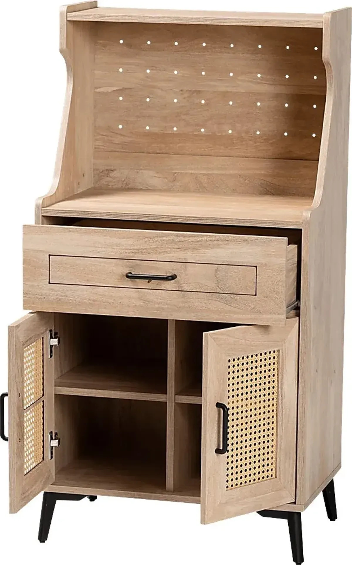 Meiney Brown Kitchen Cabinet