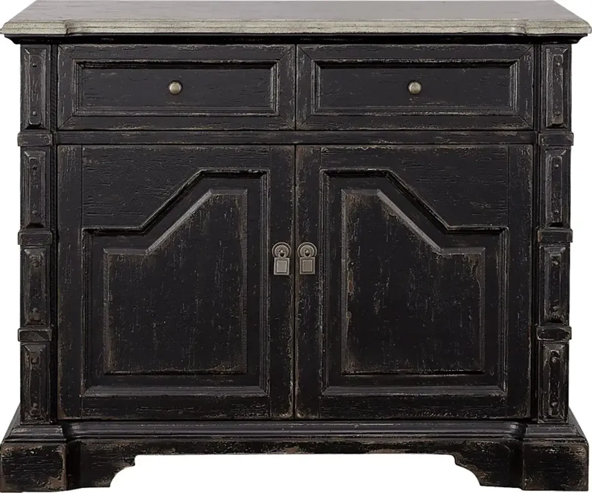 Thornbird Black Accent Cabinet