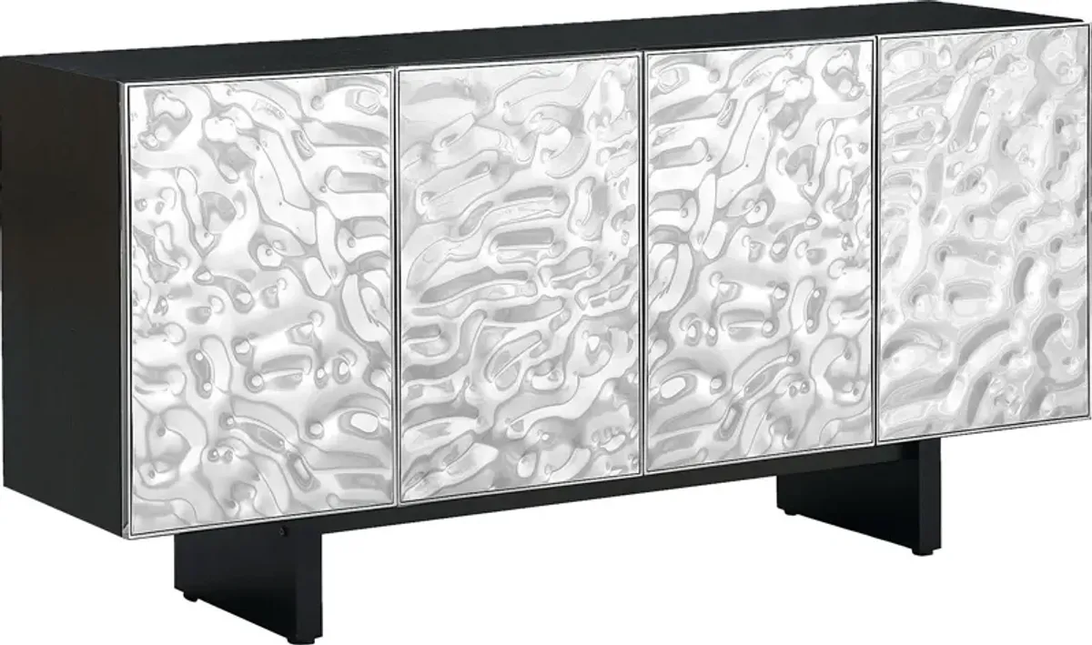 Wooliver Silver Credenza