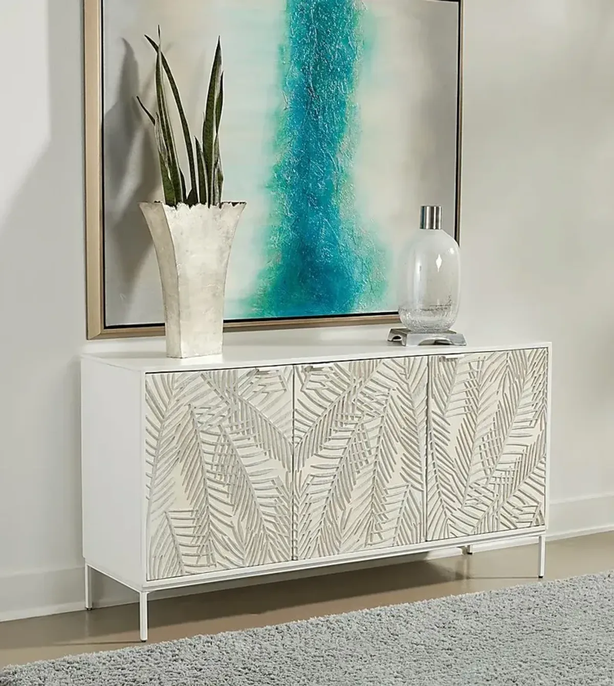 Huntingdon White Credenza