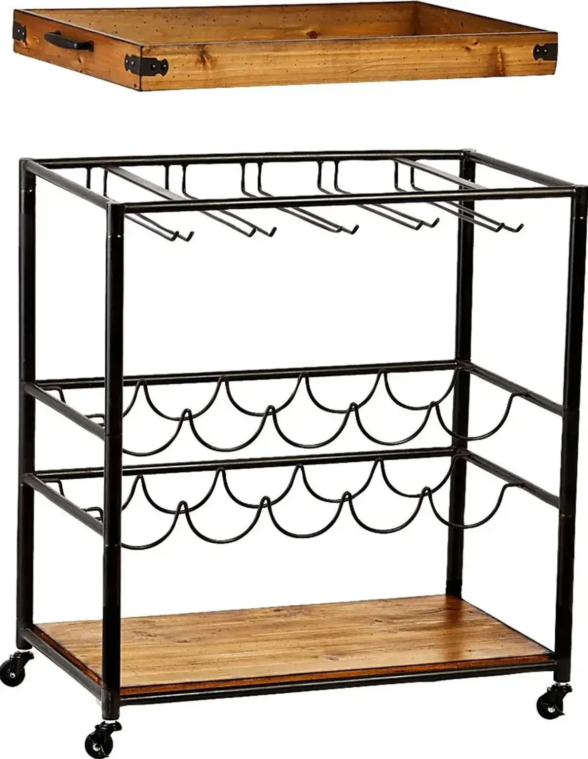 Acewares Natural Bar Cart