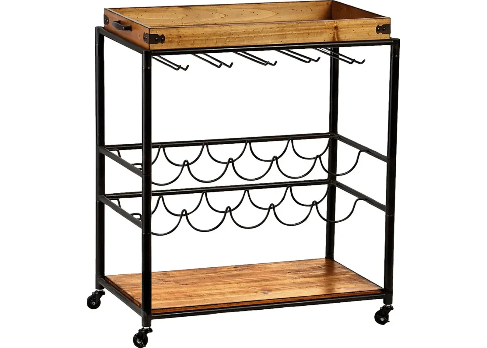 Acewares Natural Bar Cart