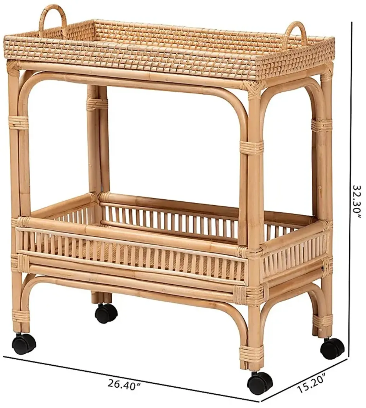 Fasulo Natural Bar Cart