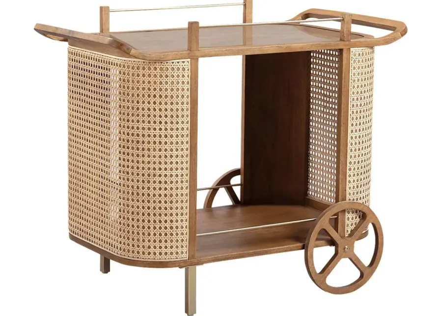 Archelle Brown Bar Cart