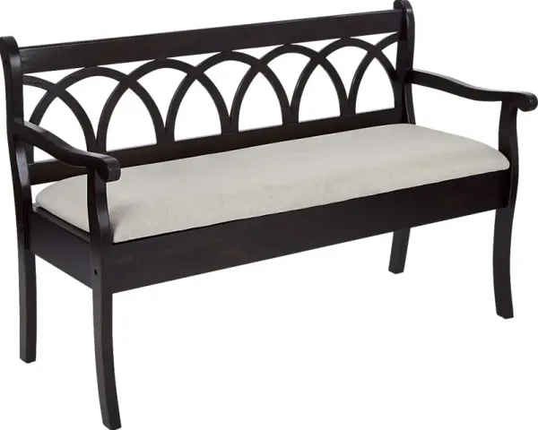 Riya Black Storage Bench