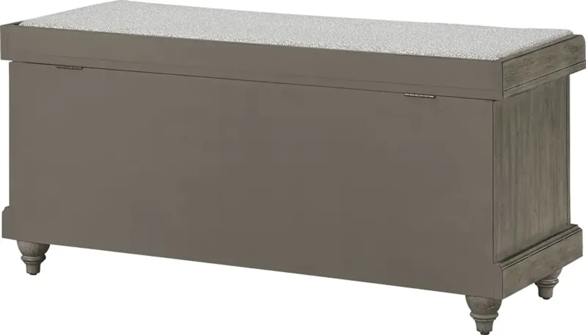 Asseth Brown Storage Bench