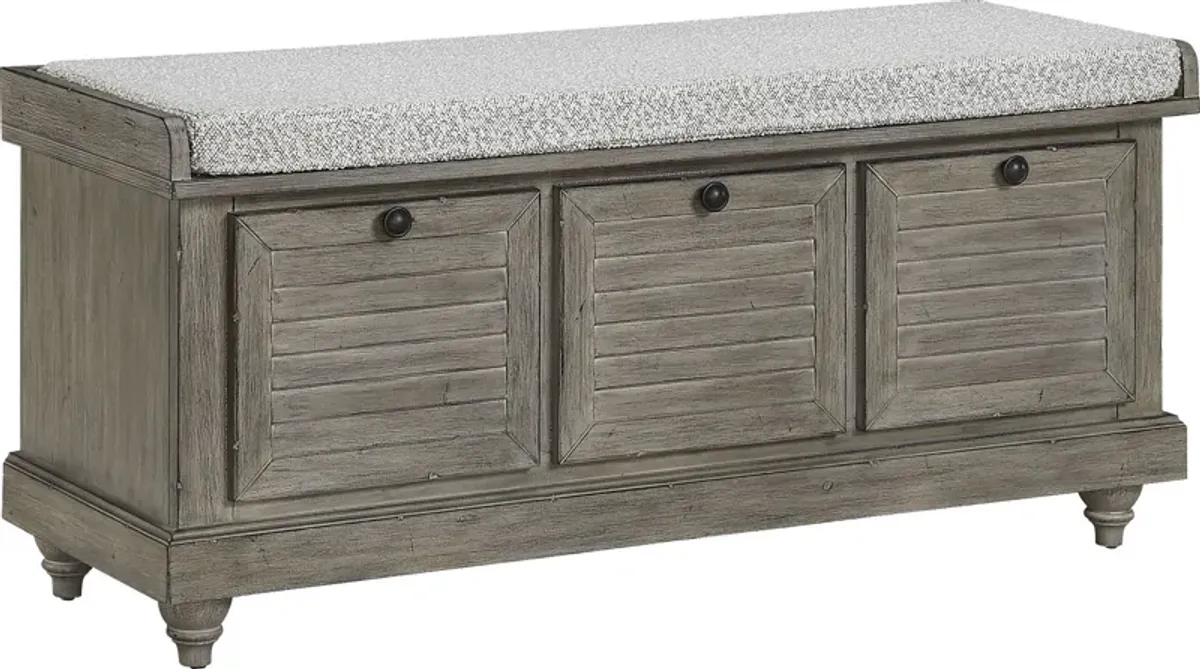 Asseth Brown Storage Bench