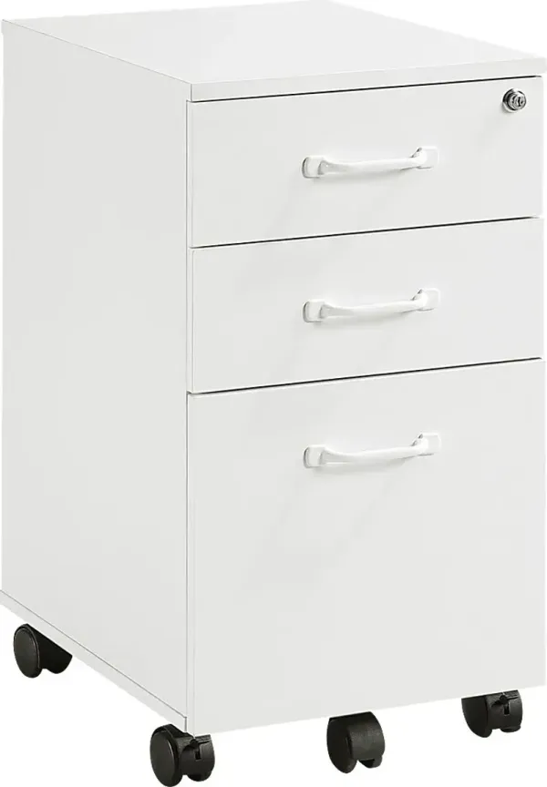 Aarav White File Cabniet