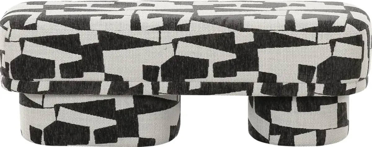 Jerichoe Black and White Bench