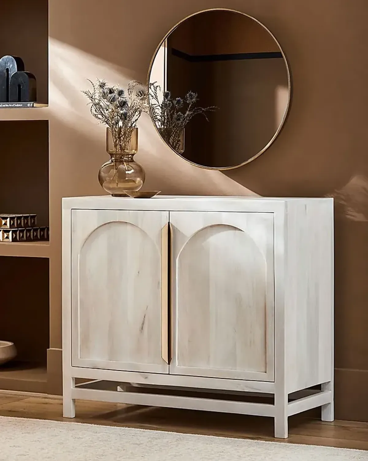 Ramiya White Accent Cabinet