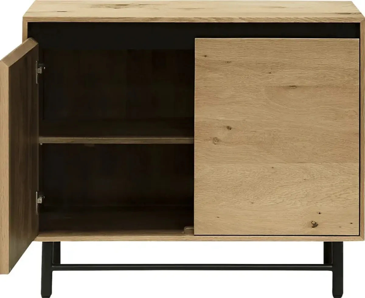 Ashiqa Brown Accent Cabinet