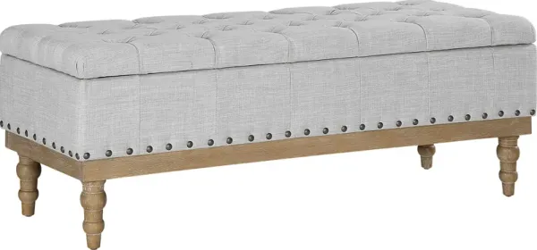 Aibell Gray Storage Bench