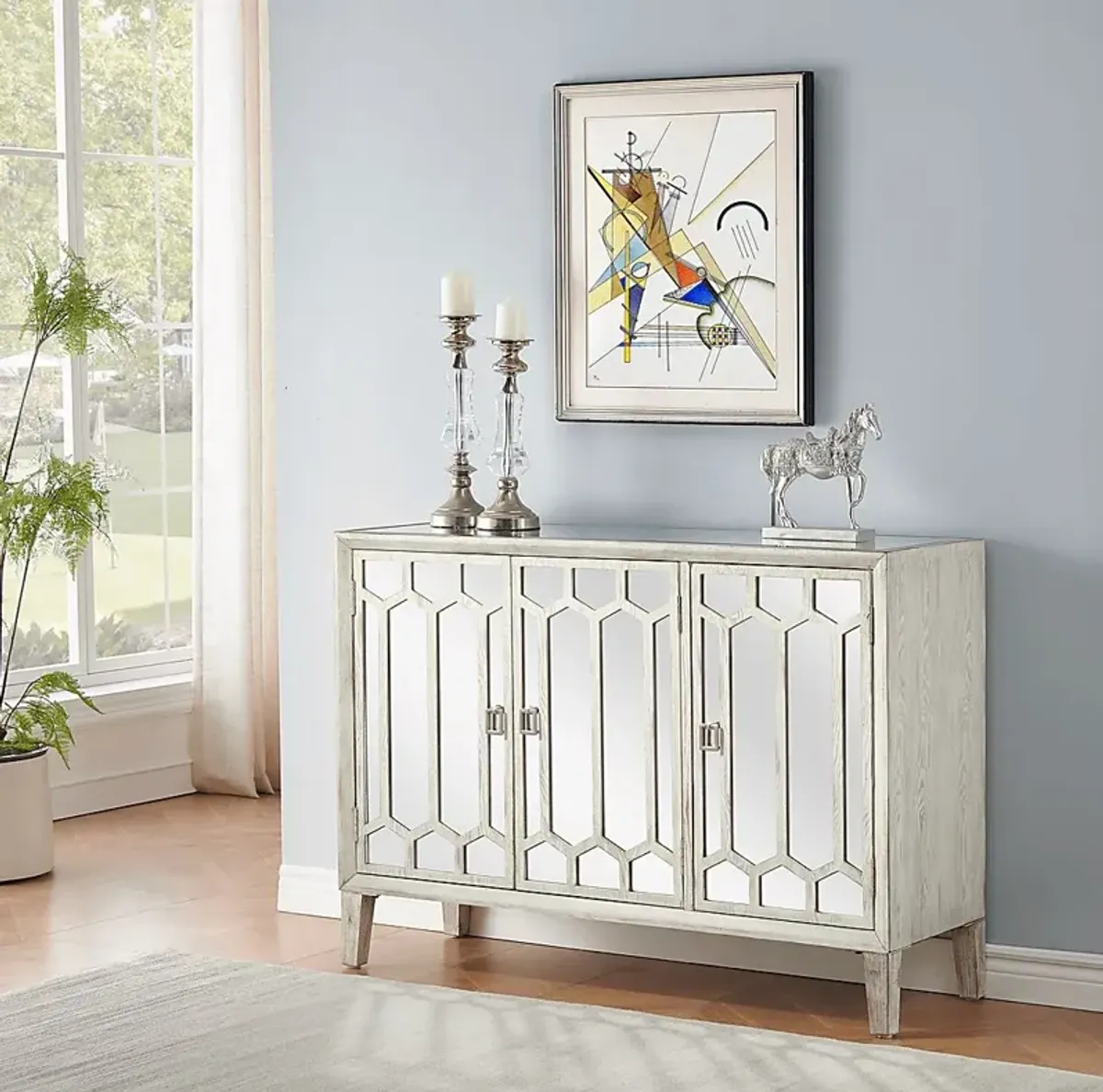 Whifflewind White Accent Cabinet
