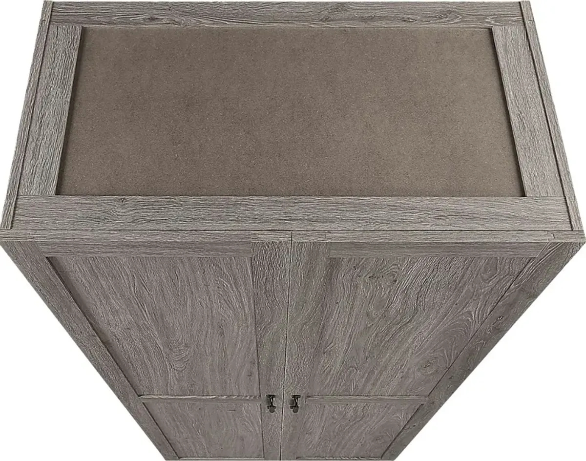 Sawwares II Gray Storage Cabinet