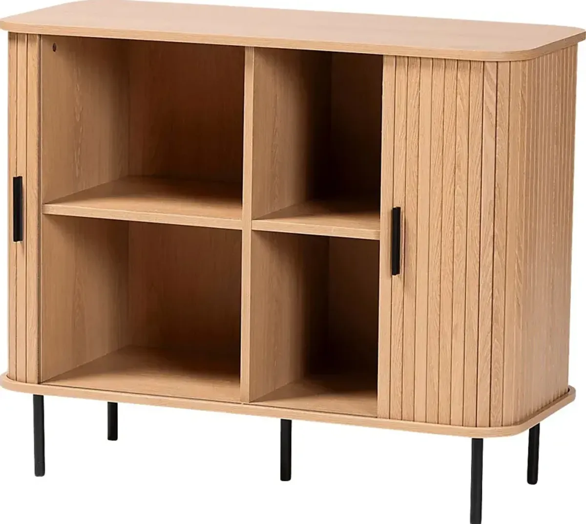 Eleacoms Light Brown Storage Cabinet