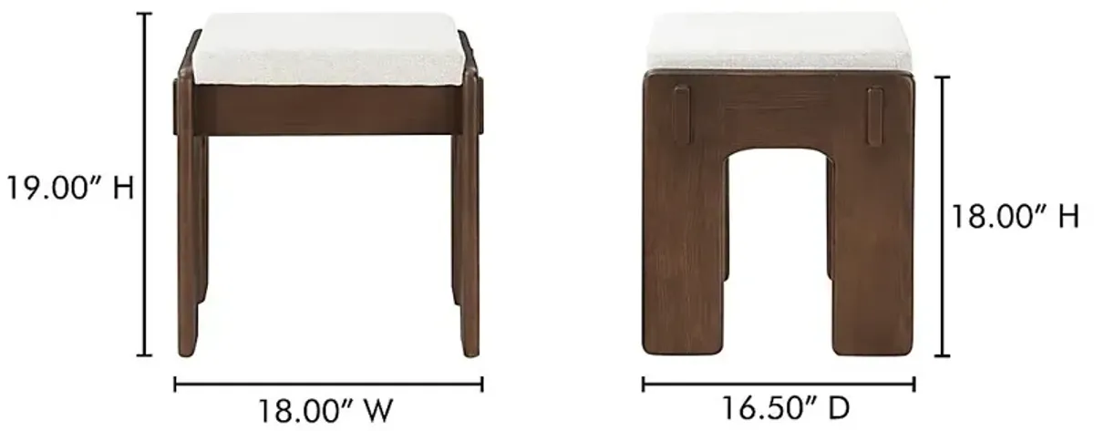 Slanad Brown Accent Stool