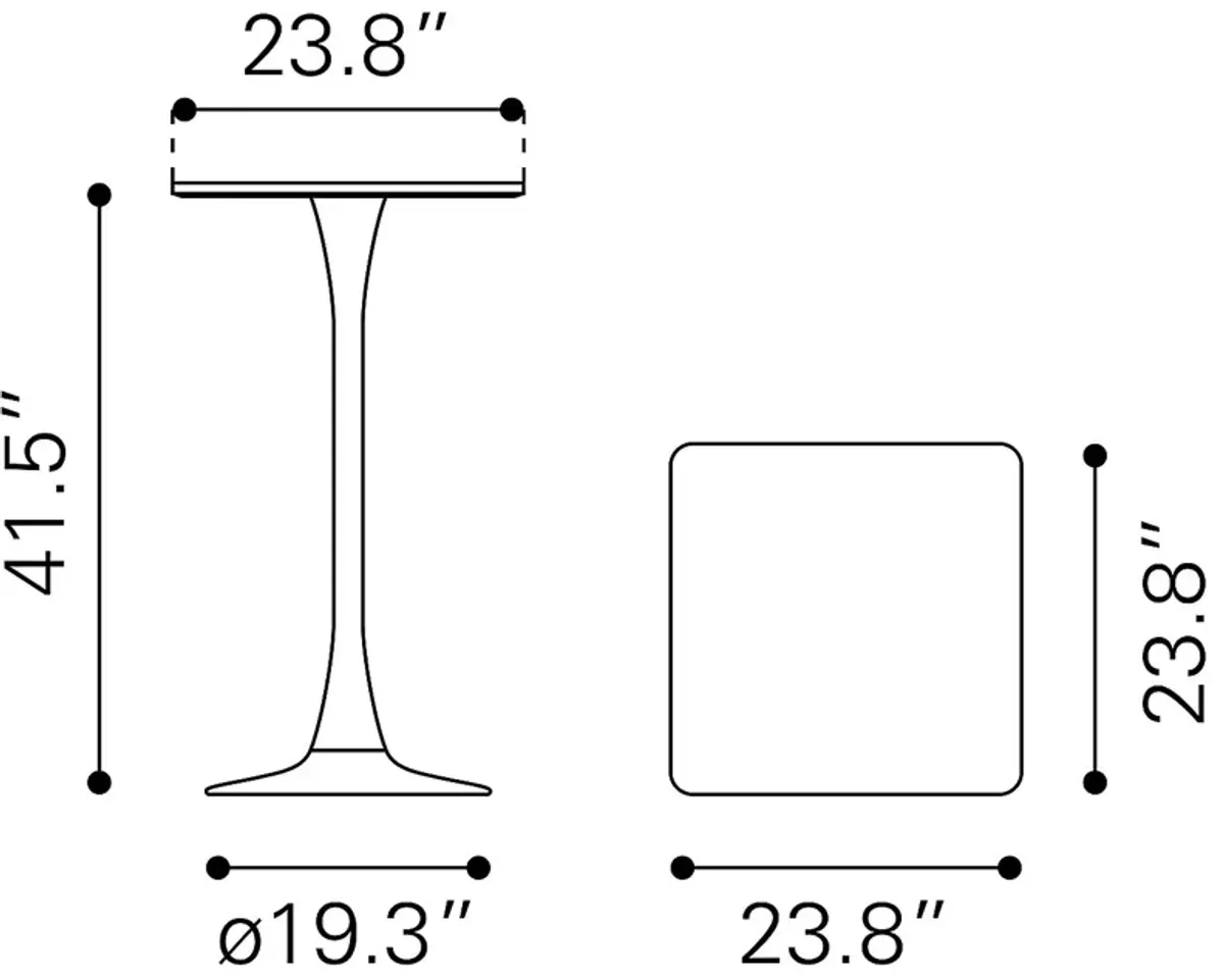 Kalinga Black Bar Table