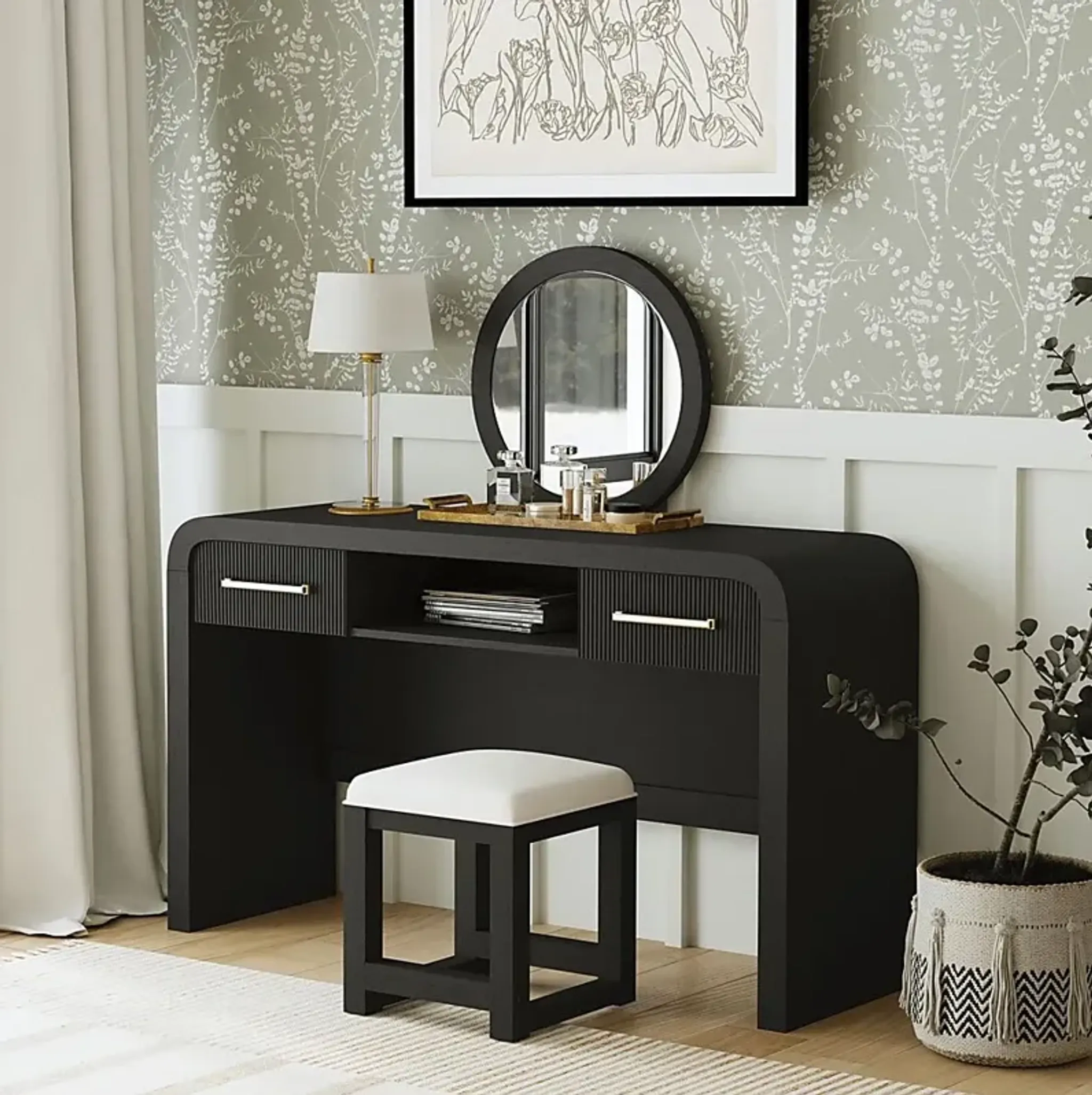Eriba Beige Stool | Furniture.com