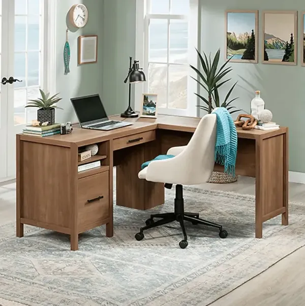 Riddlelife Brown L-Desk