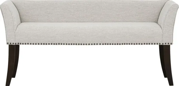 Wolfdew White Accent Bench