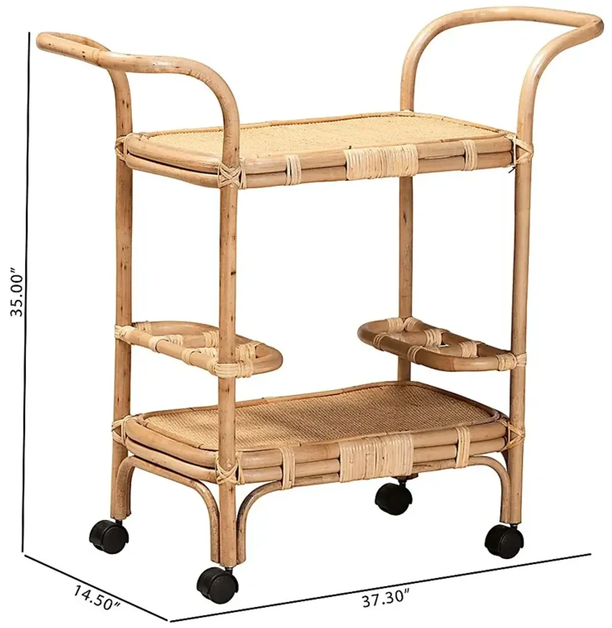 Mowrer Brown Bar Cart