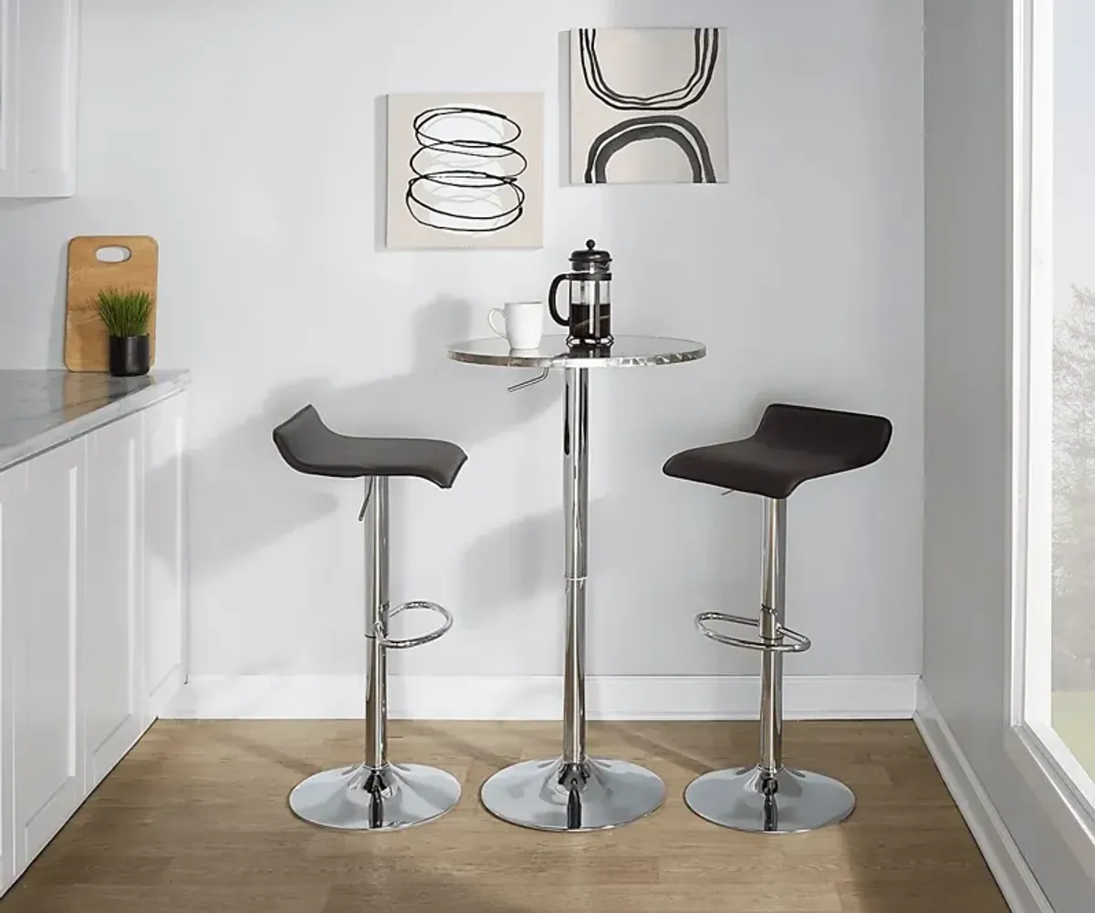 Lebato II Brown Adjustable 3 Pc Bar Set