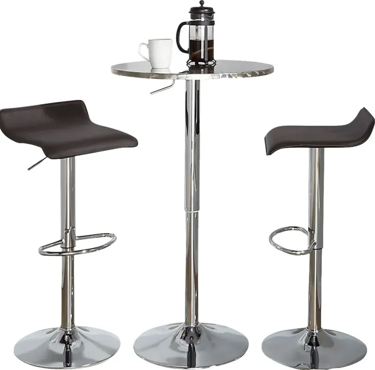 Lebato II Brown Adjustable 3 Pc Bar Set