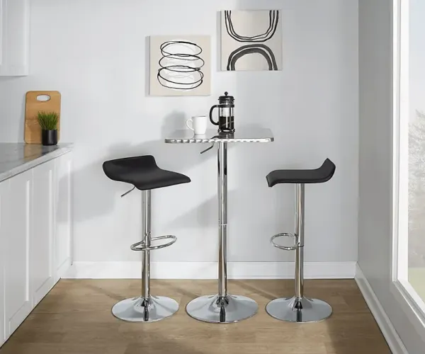 Lebato III Black Adjustable 3 Pc Bar Set