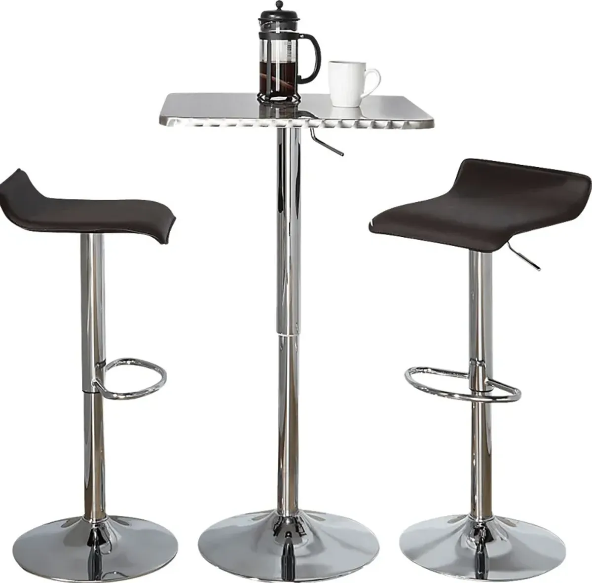 Lebato III Brown Adjustable 3 Pc Bar Set