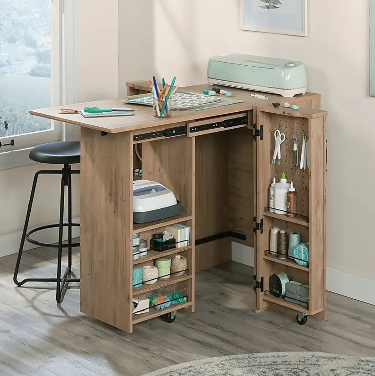 Doxsee I Light Brown Storage Cabinet