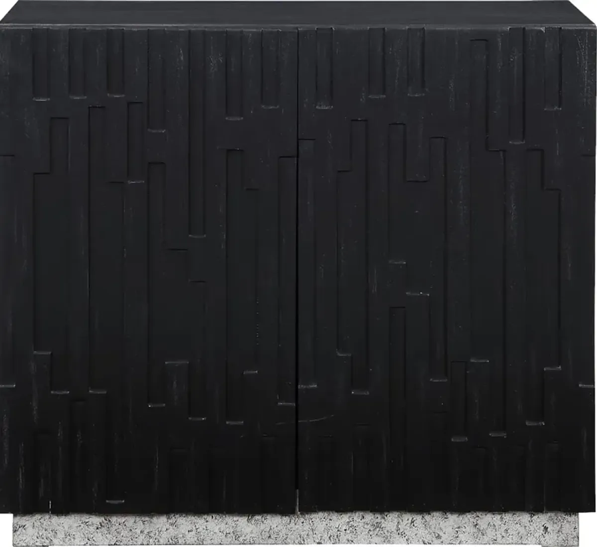 Trafford Black Accent Cabinet